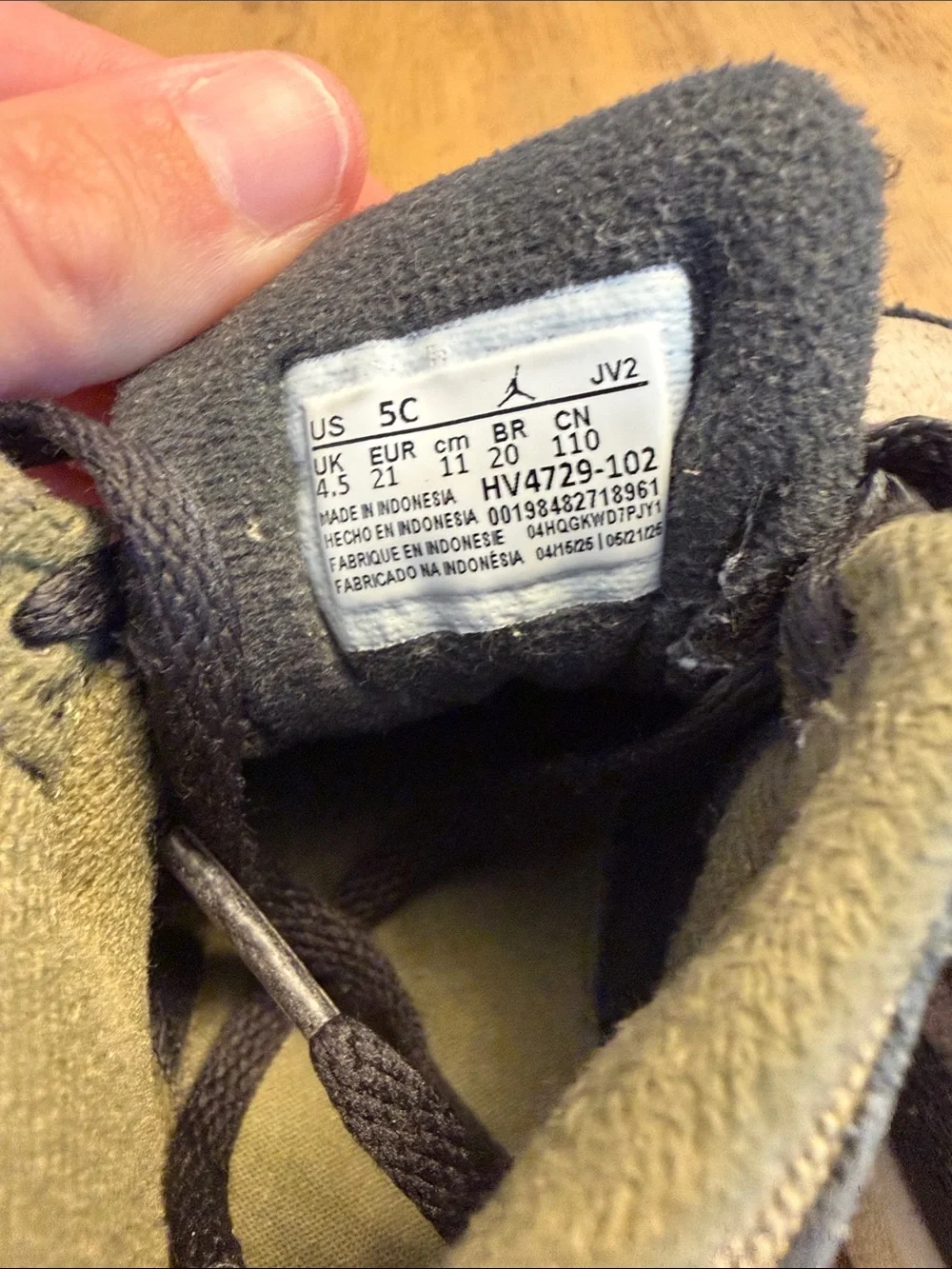 Nike Toddler High-Top Sneakers in Black and Gray
